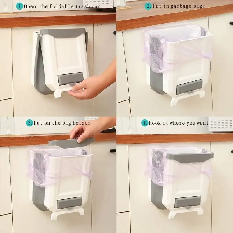 Wall‑Mounted Slim Collapsible  - đánh giá và giá Commercial Kitchen Bin