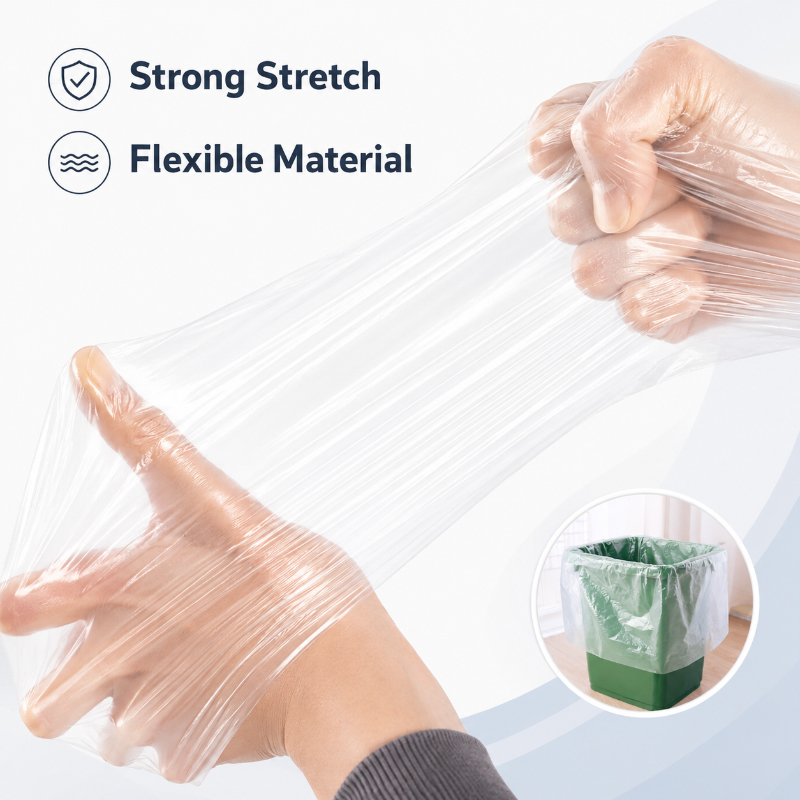 50PCS Clear Trash Bags Large C - đánh giá và giá Commercial Kitchen Bin
