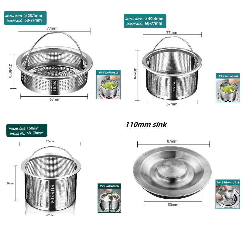 Stainless Steel Kitchen Sink S - đánh giá và giá Commercial Kitchen Bin