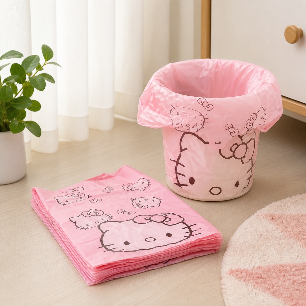 Pink Cartoon Cat Printed Vest  - đánh giá và giá Commercial Kitchen Bin