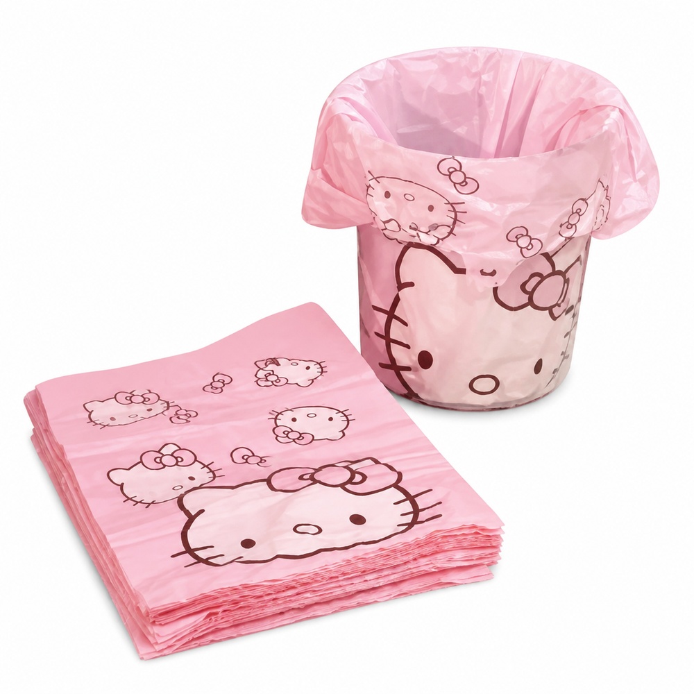 Pink Cartoon Cat Printed Vest  - đánh giá và giá Commercial Kitchen Bin