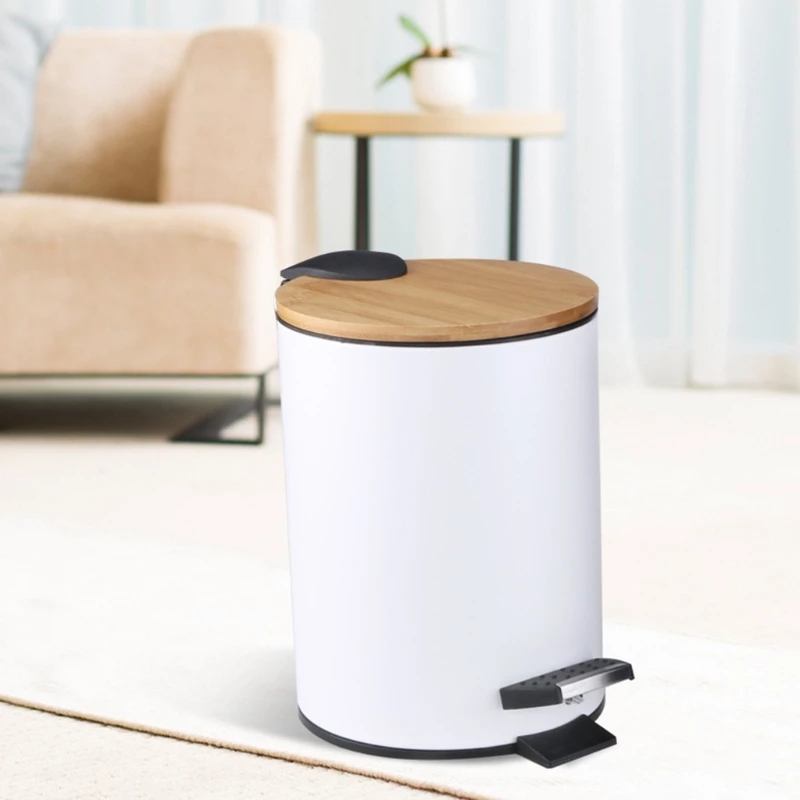 3/5L Gỗ Lật Bước Thùng Rác Có  - đánh giá và giá Commercial Kitchen Bin