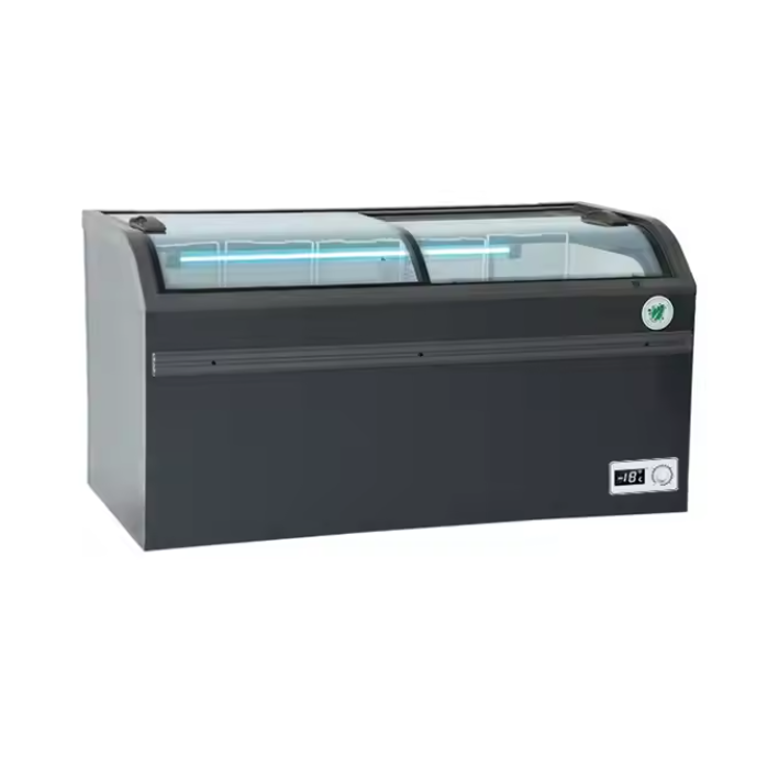 Commercial curved top glass sl - đánh giá và giá Commercial Chest Freezer