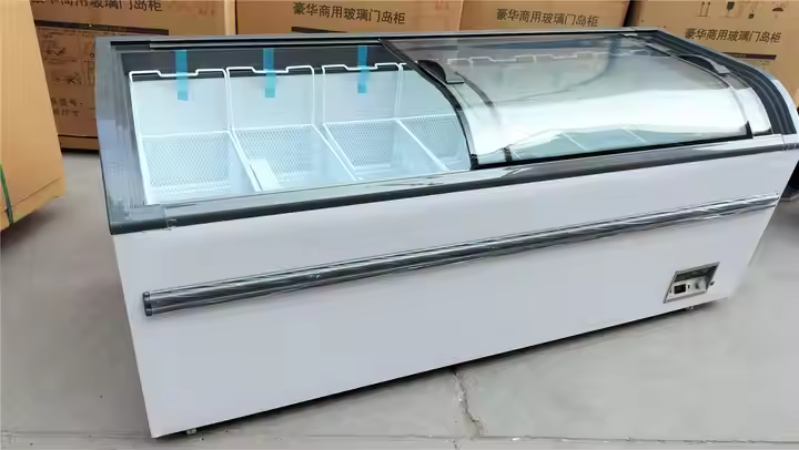 Commercial curved top glass sl - đánh giá và giá Commercial Chest Freezer