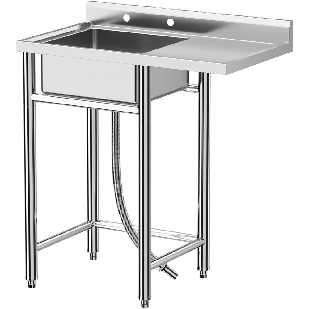 Stainless Steel Sink, 36x21x40 - đánh giá và giá Commercial Kitchen Worktops
