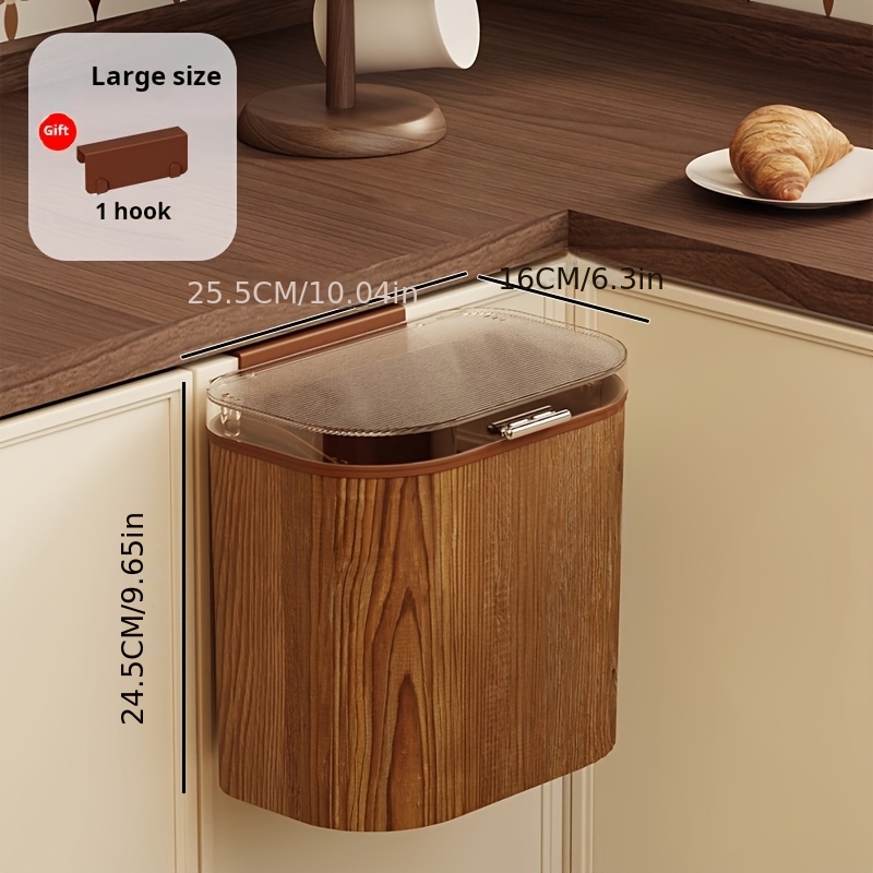 Punch Free Wood Grain Hanging  - đánh giá và giá Commercial Kitchen Bin