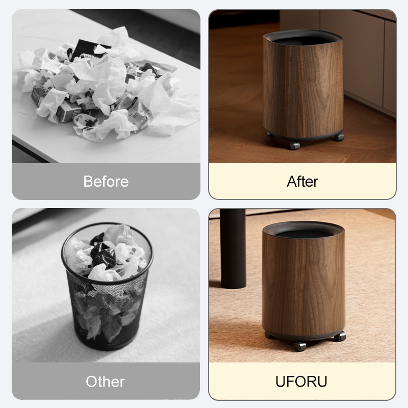 UFORU Modern Wood Grain Trash  - đánh giá và giá Commercial Kitchen Bin