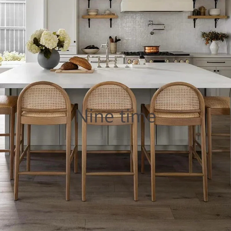 Solid Wood Rattan Kitchen Bar  - đánh giá và giá Commercial Kitchen And Bar